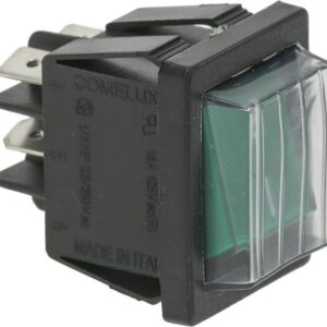 Công tắc xanh 16A 250V có đèn báo – Angelo Po 32W0631