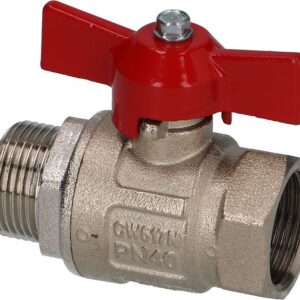 Van bi gas ren ngoài × ren trong 3/4″ PN40 – Angelo Po 33A0910