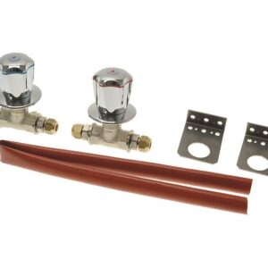 Bộ van cấp nước 3/8″ kèm núm, giá đỡ và phụ kiện – Angelo Po 6300730
