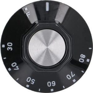 Núm vặn màu đen Ø50 mm 30–85 °C EGO 00.00524.837
