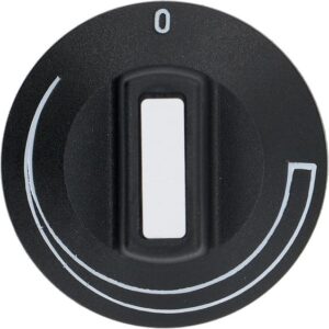 Núm vặn màu đen Ø50 mm in ký hiệu EGO 00.00524.162
