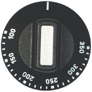 Núm vặn màu đen Ø50 mm 100–350 °C EGO 00.00524.810