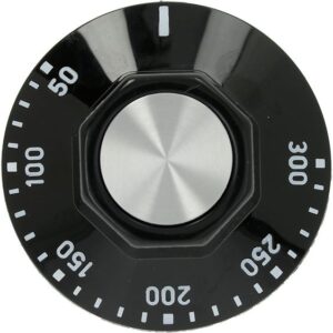Núm vặn màu đen Ø50 mm 50–300 °C EGO 00.00524.807